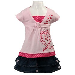 FINAL SALE Trendy Girl Girl's 2-piece Long Top and Skirt Set
