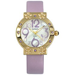 Dufonte by Lucien Piccard Women's Lilac Strap Fashion Watch