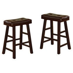 Bicast Leather 26-inch Barstools (Set of 2)