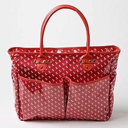 Rock N Mom's Chic Jett's Red Skull Tote/ Diaper Bag.