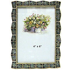 Blue and Black 4x6-inch Photo Frame