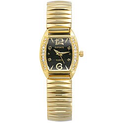 Dufonte by Lucien Piccard Women's Expand Tonneau Black Watch