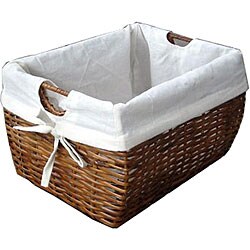Rattan Storage Basket with Liner