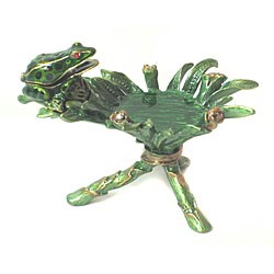 'Frog on Leaf' Jewelry Box