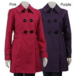 Marvin Richards Women's 3/4-length Double-breasted Trench Coat