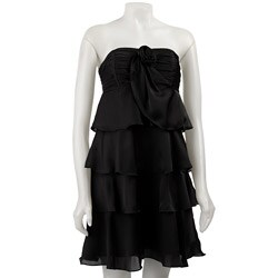 Max & Cleo Women's Strapless Tiered Dress