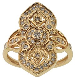 Michael Valitutti 14k Gold 1/2ct TDW Vintage Diamond Ring (I, SI)