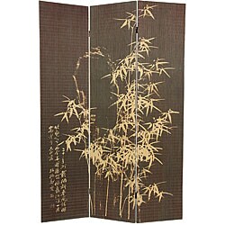 Frameless Natural Bamboo 6-foot Room Divider (China)