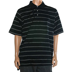 Ralph Lauren Men's 'Golf Piping Roc' Black Short-sleeve Shirt