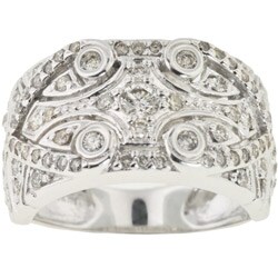 Michael Valitutti 14k Gold 7/8ct TDW Diamond Ring (I, SI) (Size 7.5)