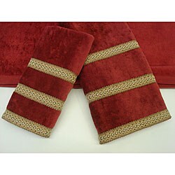 Sherry Kline Triple Row Fancy Gimp 3-piece Decorative Towels