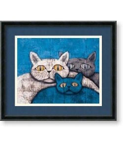 Kevin Snyder 'Ice Cats' Framed Art Print