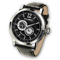Haurex Italy Maestro Men's Black Automatic Watch