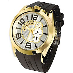 Haurex Italy Blaze Men's Goldtone Chronograph Watch Model # 3G333USY
