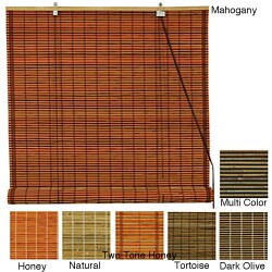 Burnt Bamboo 60-inch Roll-up Window Shade (China)