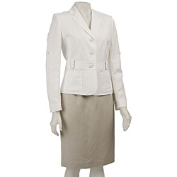 Calvin Klein Women's Linen Skirt Suit