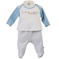 FINAL SALE Absorba Newborn Boy's Car Print Footed Pant Set