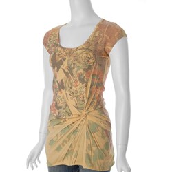 Self Esteem Junior's Floral Sublimation Print Tunic