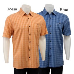 FINAL SALE Axis Men's 'Seaport' Silk Blend Short-sleeve Shirt
