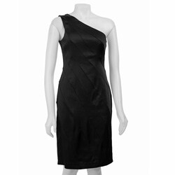 Calvin Klein Women's One-shoulder Satin Dress.