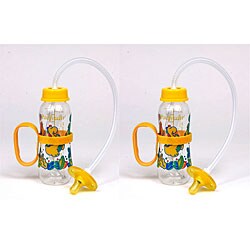 Pacifeeder Yellow Hands-free Baby Bottles (Pack of 2)