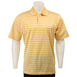 FINAL  SALE Alex Cannon Men's Stripe Short-sleeve Polo Shirt