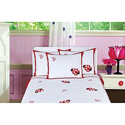 Ladybug Child's Quilt Set