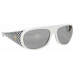 Spy Hourglass Checkered Grey/ Silver Gradient Lens Sunglasses