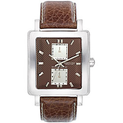 Kenneth Cole Men's Brown Leather Strap Watch