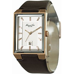 Kenneth Cole Men's Brown Leather Strap Watch