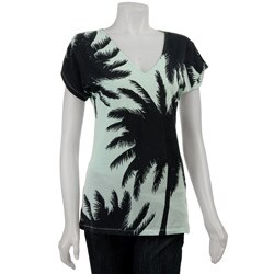 FINAL SALE Loomstate Women's Organic Cotton Palm Print T-shirt