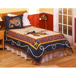 Handcrafted Texas Patchwork 3-piece Quilt Set