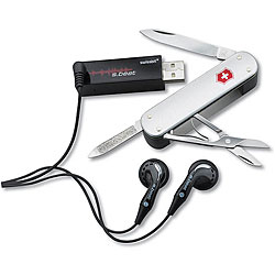 Swiss Army Knife with 1GB MP3 Player/ FM Radio/ USB Flash Memory