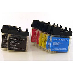 Brother LC-61BK/C/M/Y Compatible Inkjet Cartridges (Pack of 8)