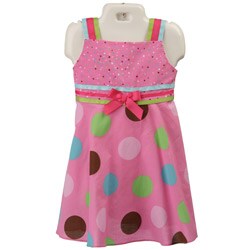 FINAL SALE Rare Editions Toddler Girl's Bow Tie Waist Dress