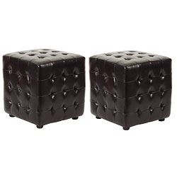 Kristof Brown Ottomans (Set of 2)