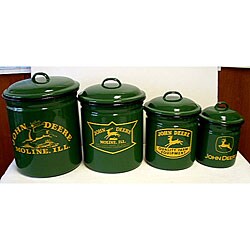 John Deere 4-piece Canister Set
