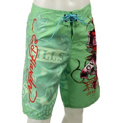 Ed Hardy Men's Green 'Love Kills Slowly' Boardshorts