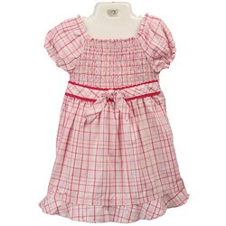 FINAL SALE Disney's Princess Toddler Girl's Plaid Smocked Dress