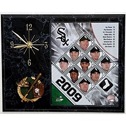 Chicago White Sox Team Picture Plaque Clock