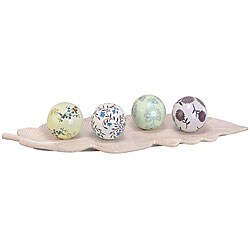 Floral Decorative Balls (Set of 4)