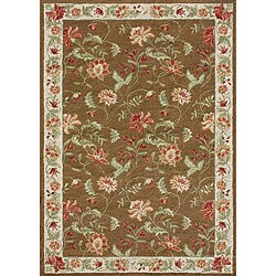 Indoor/ Outdoor Deloache Beige/ Brown Rug (7'6 x 9'6)