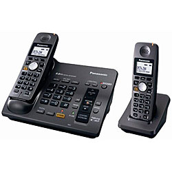 Panasonic KX-TG6072 5.8Ghz Cordless Phone System (Refurbished)