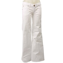 Hudson Women's White Wide-leg Twill Jeans