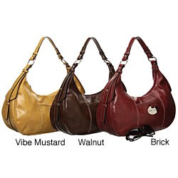 Nine West Medium Glazed PVC Hobo-style Bag