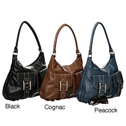 Nine West Large Pebble PVC U-shape Hobo-style Bag