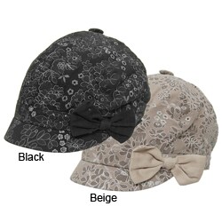 Adi Designs Women's 'Gaby' Floral Print Side Bow Hat