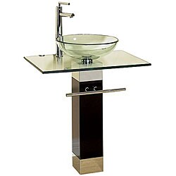 LT Series Tempered Glass Bathroom Vanity