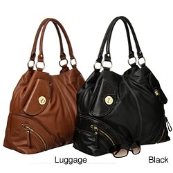 London Fog 'Eliza' Soft Goat Grain Hobo Bag