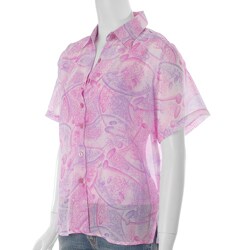 Cassee's Women's Pink 2-piece Blouse and Shell Set